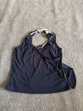 Polka Dot Navy Halter Camisole